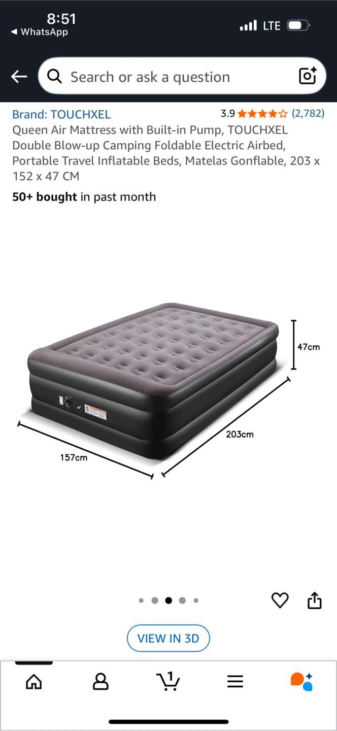 Queen Air Mattress w/ Built-in Pump - photo 2