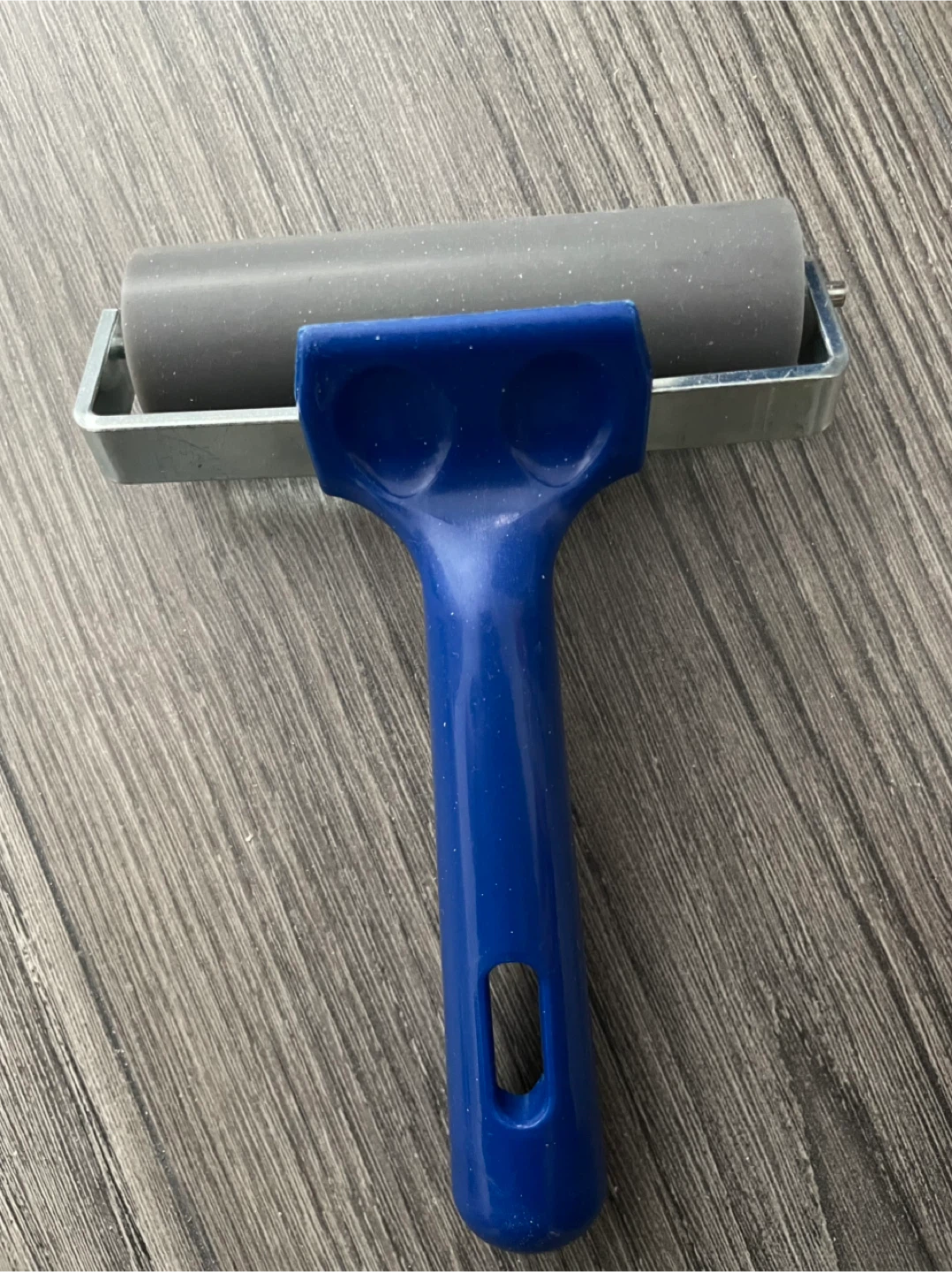 NEW: Blue Rubber Brayer Roller arts crafts OCAD