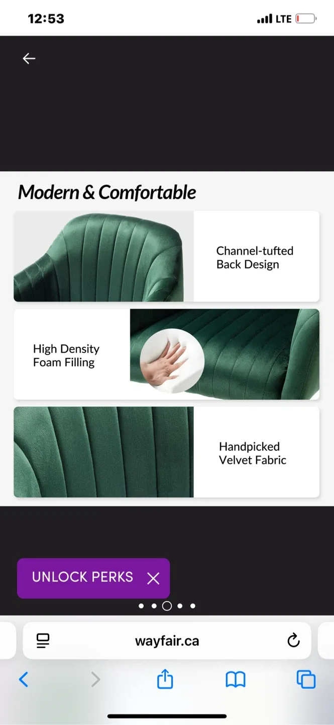 Green Velvet Swivel Office Chair image indicator(5)