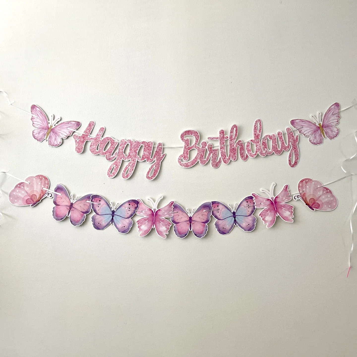 Happy Birthday Butterfly Banner 🥕 thumbnail
