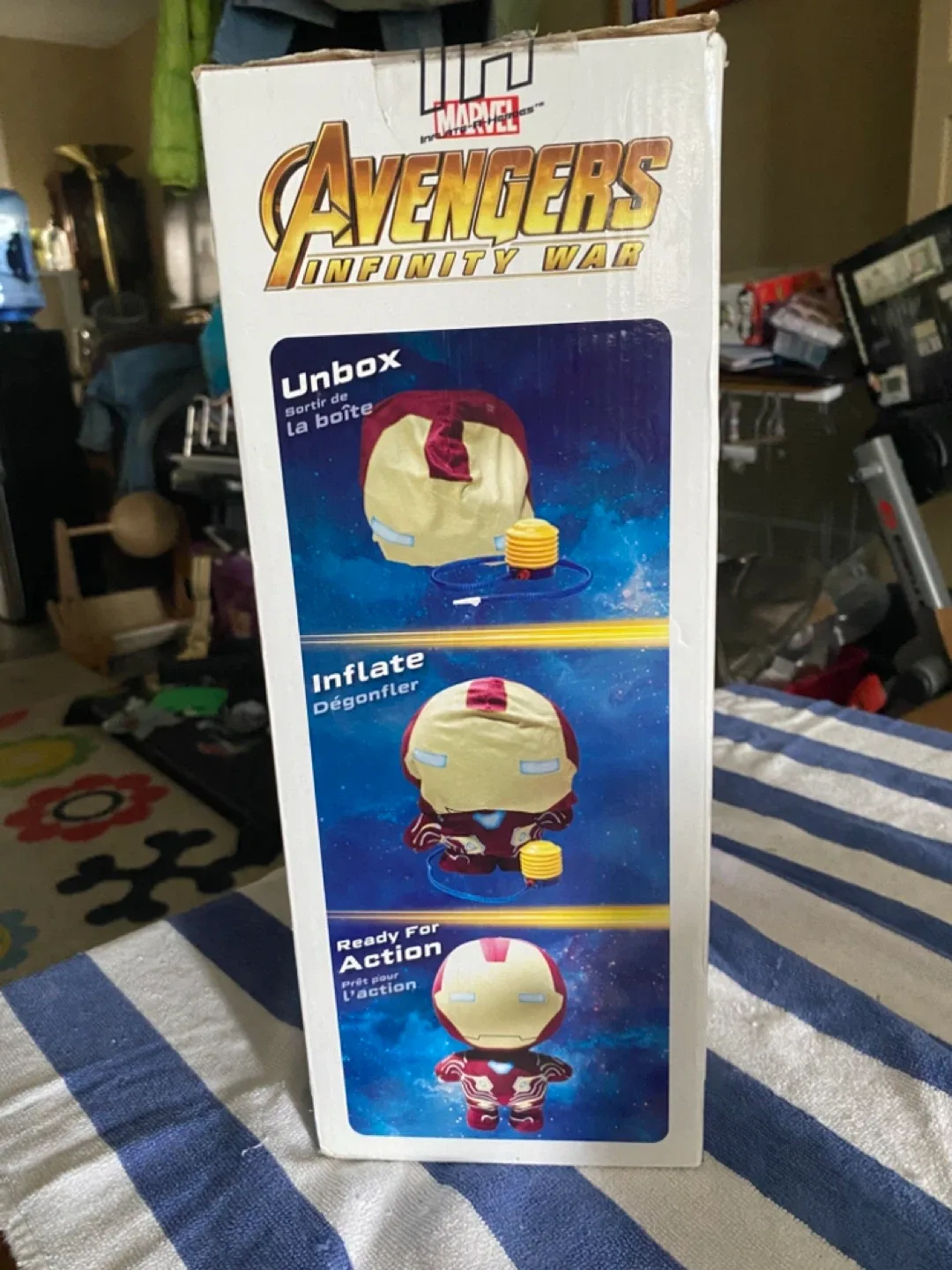 NEW IN BOX Marvel Avengers Iron Man 30" Inflatable Plush image indicator(3)