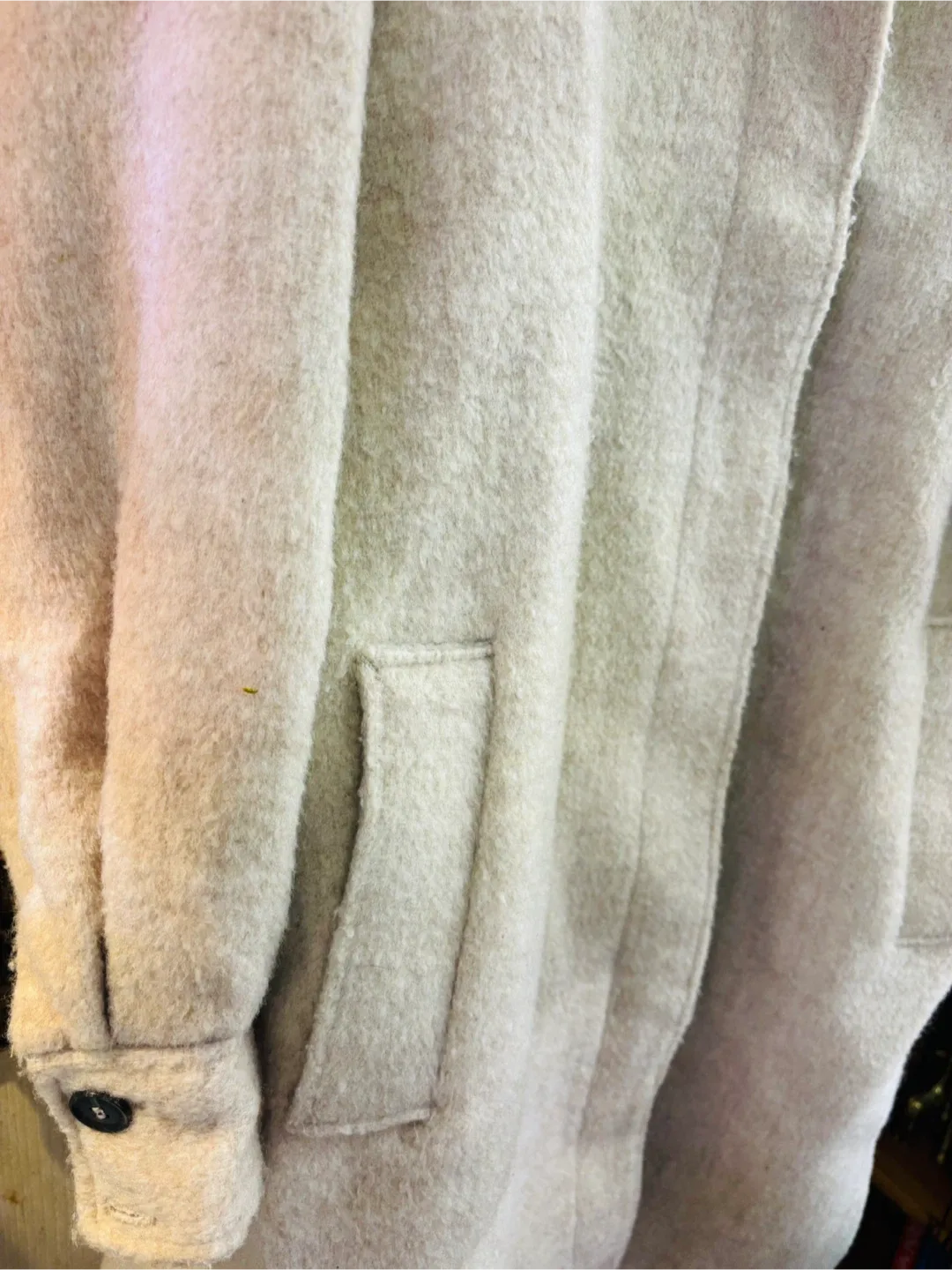 H&M Beige Coat - Size M image indicator(5)