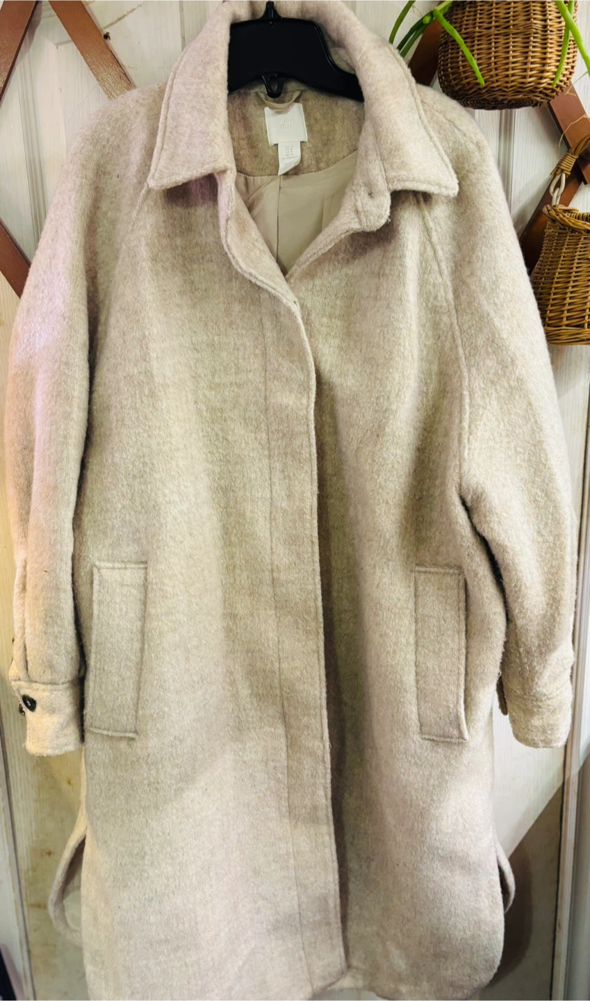 H&M Beige Coat - Size M