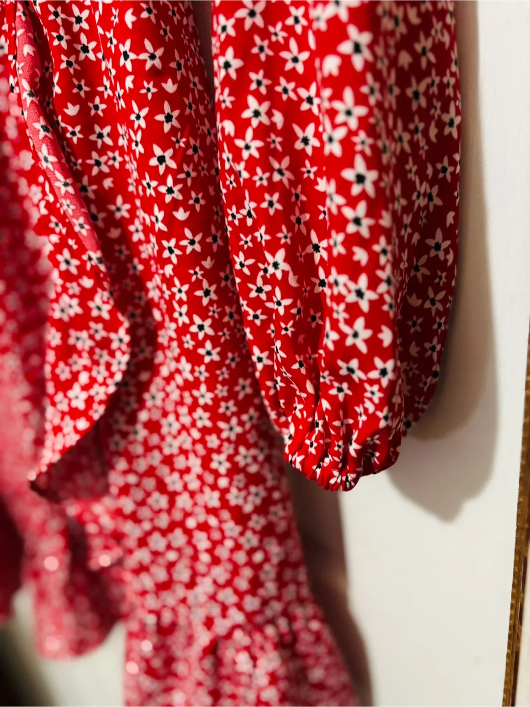 Dynamite Selina Red Floral Dress - Size M image indicator(4)