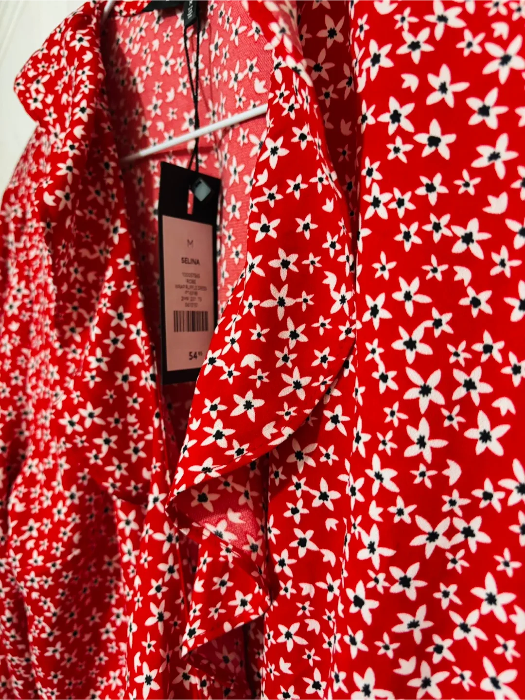 Dynamite Selina Red Floral Dress - Size M image indicator(5)