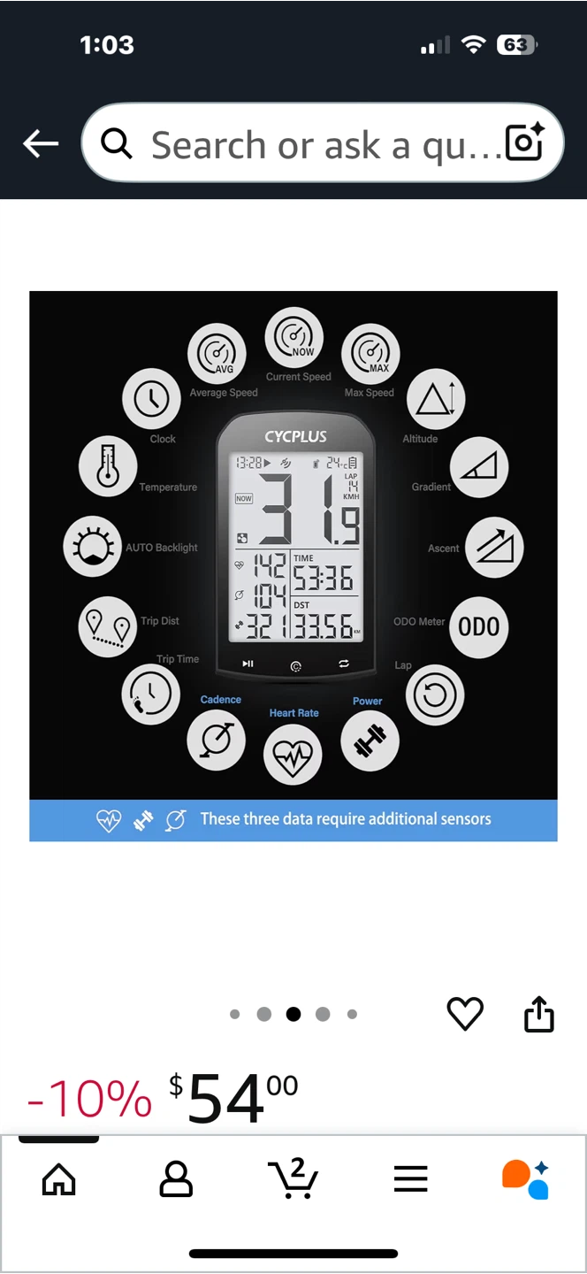 CYCPLUS M1 GPS Bike Computer - Waterproof Speedometer - photo 4