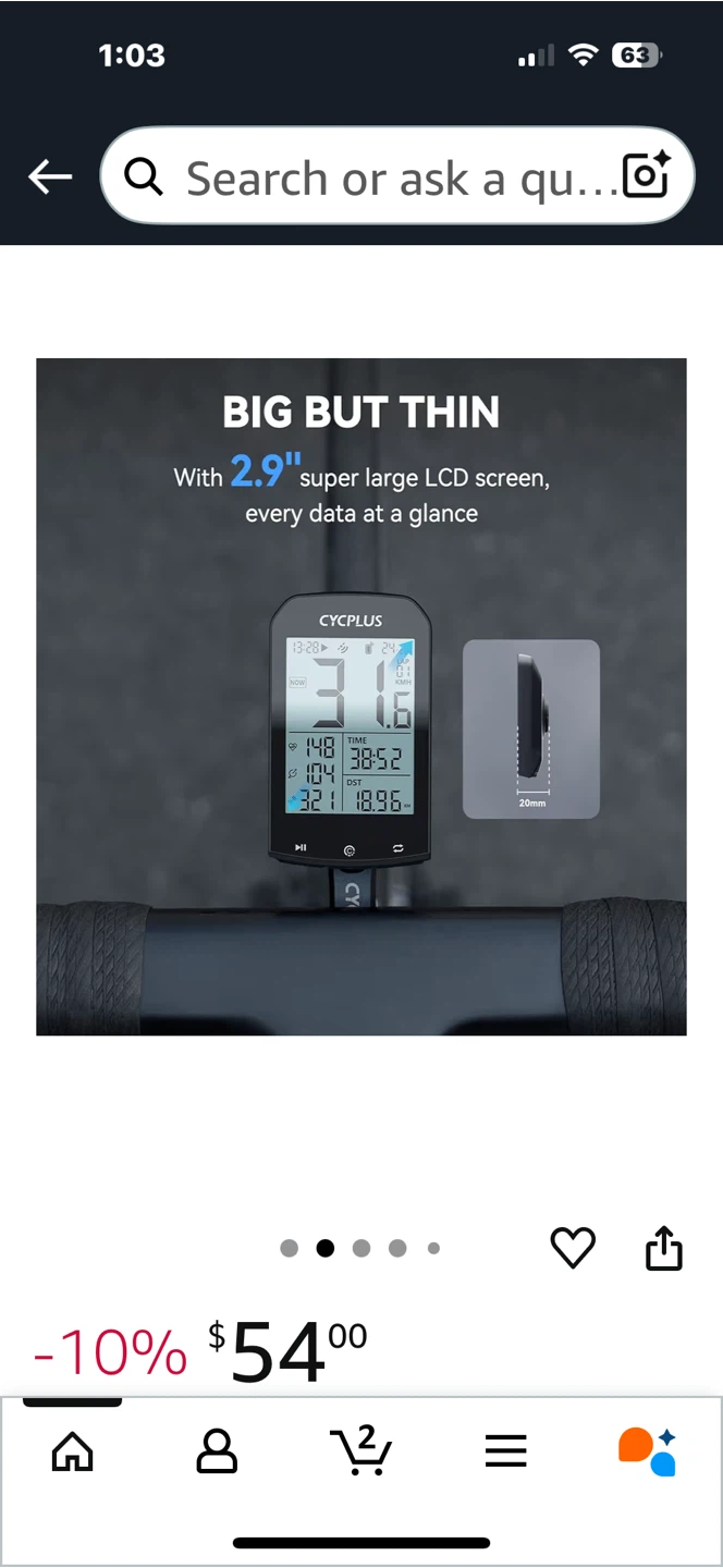 CYCPLUS M1 GPS Bike Computer - Waterproof Speedometer - photo 2