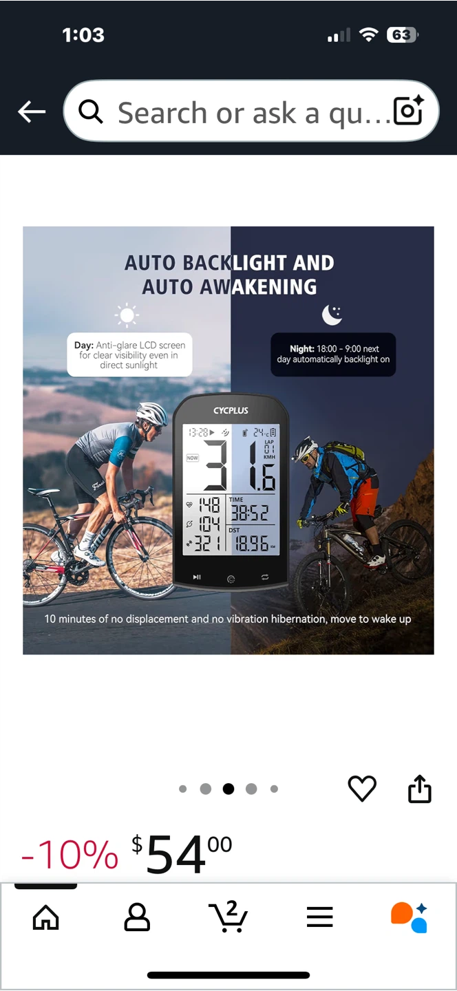CYCPLUS M1 GPS Bike Computer - Waterproof Speedometer - photo 5