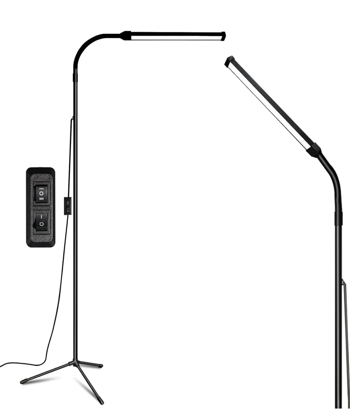 LED Floor Lamp - Adjustable Height & Angle