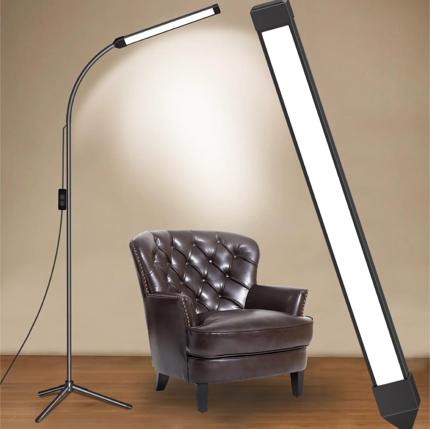 LED Floor Lamp - Adjustable Height & Angle - photo 2