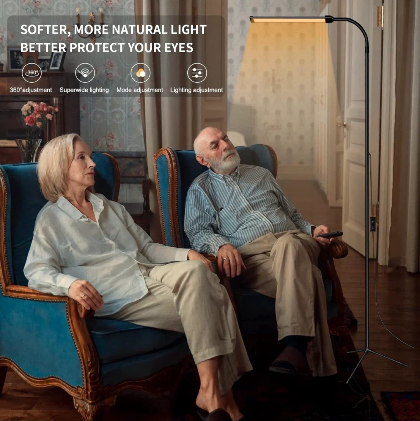 LED Floor Lamp - Adjustable Height & Angle - photo 5