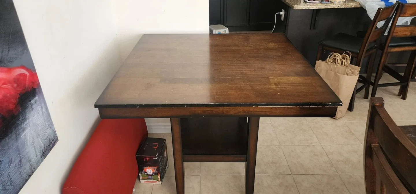 Dark Wood Dining Table image indicator(3)