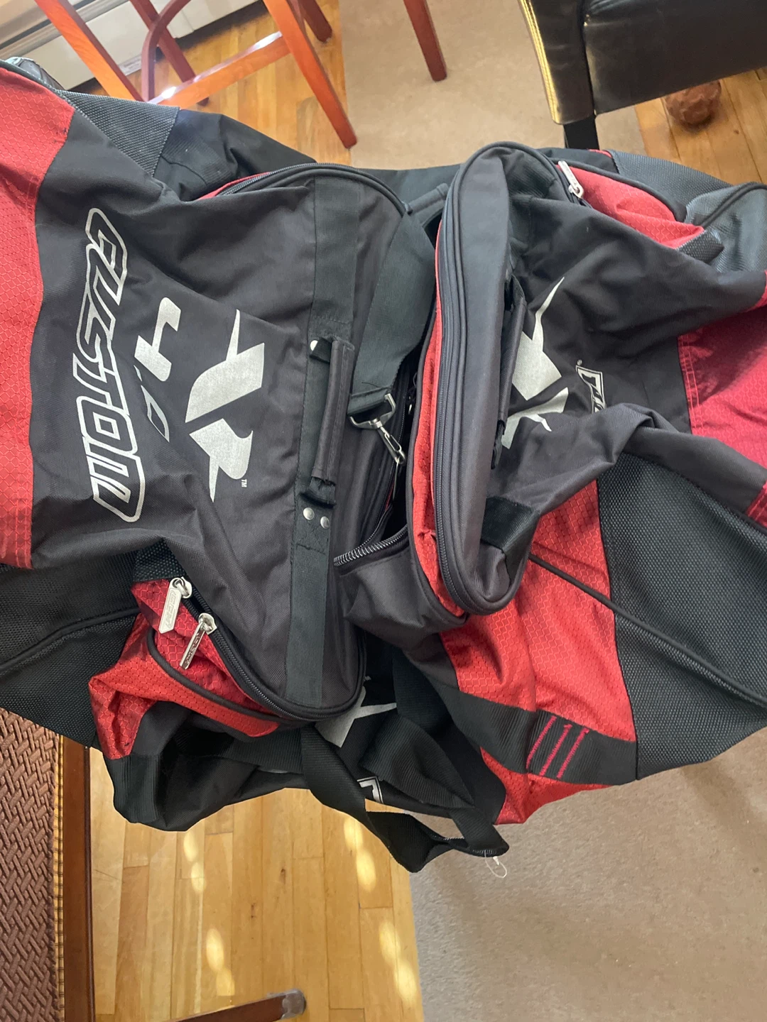 Custom JR Hockey Bag - Black/Red
