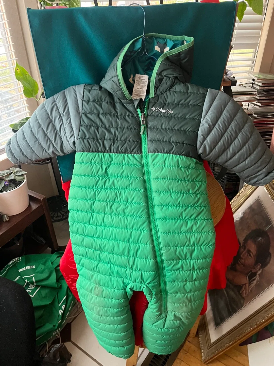 Columbia Reversible Puffer Snowsuit - 18-24 Months