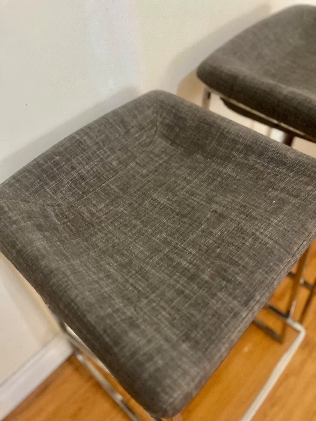 Structure Set of 2 Grey Bar Stools image indicator(4)