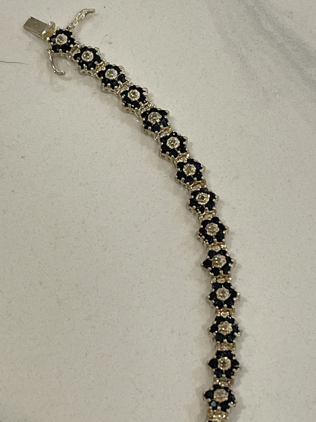 925 Silver Bracelet with Floral Design - photo 2