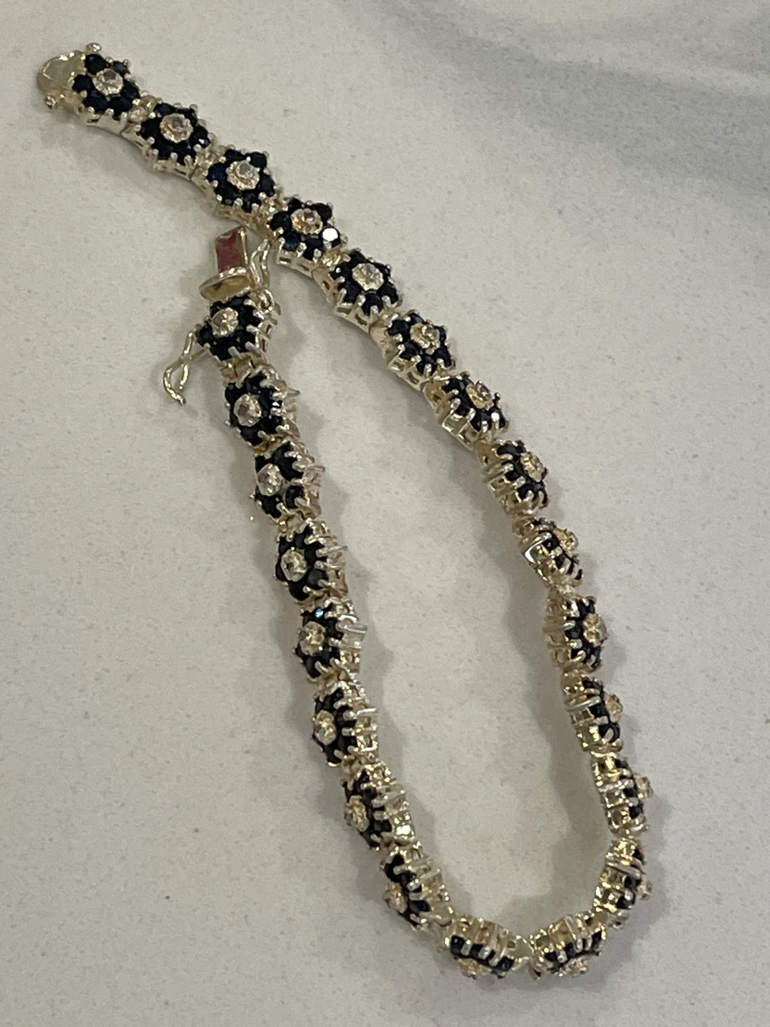 925 Silver Bracelet with Floral Design