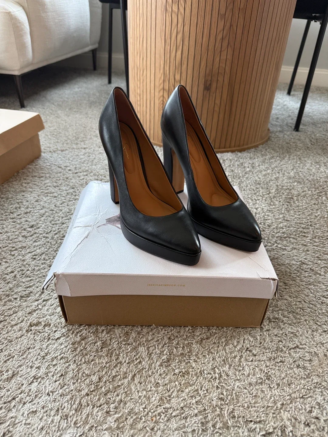 Jessica Simpson Black Heels - Size 8.5