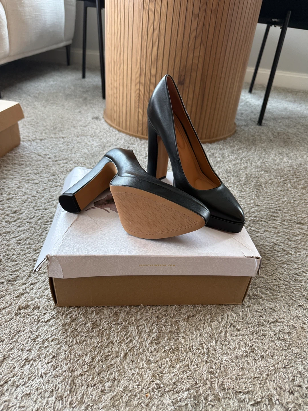Jessica Simpson Black Heels - Size 8.5 - photo 2