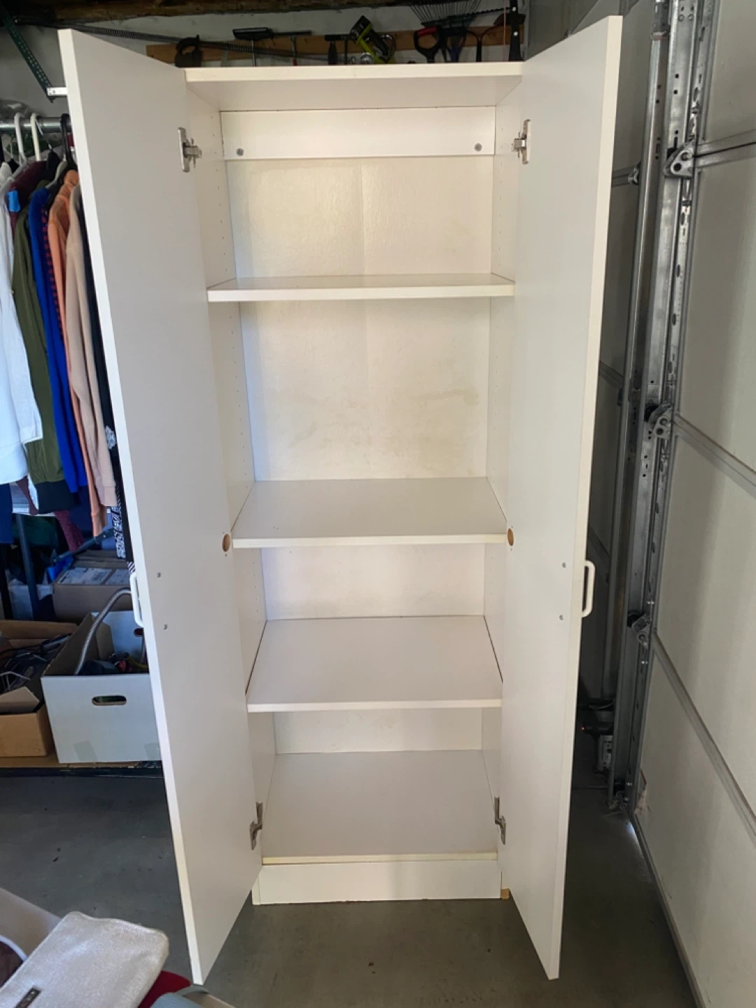 White Wardrobe Cabinet - photo 2
