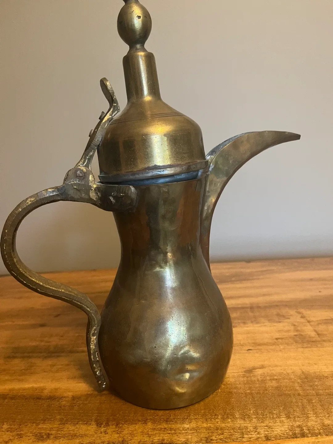 Antique Copper Pitcher c/w Handle and Spout image indicator(8)