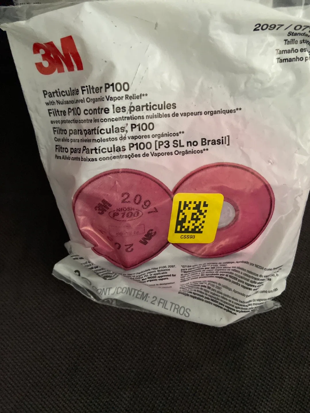 3M Half Facepiece Respirator, Medium + Filters image indicator(3)