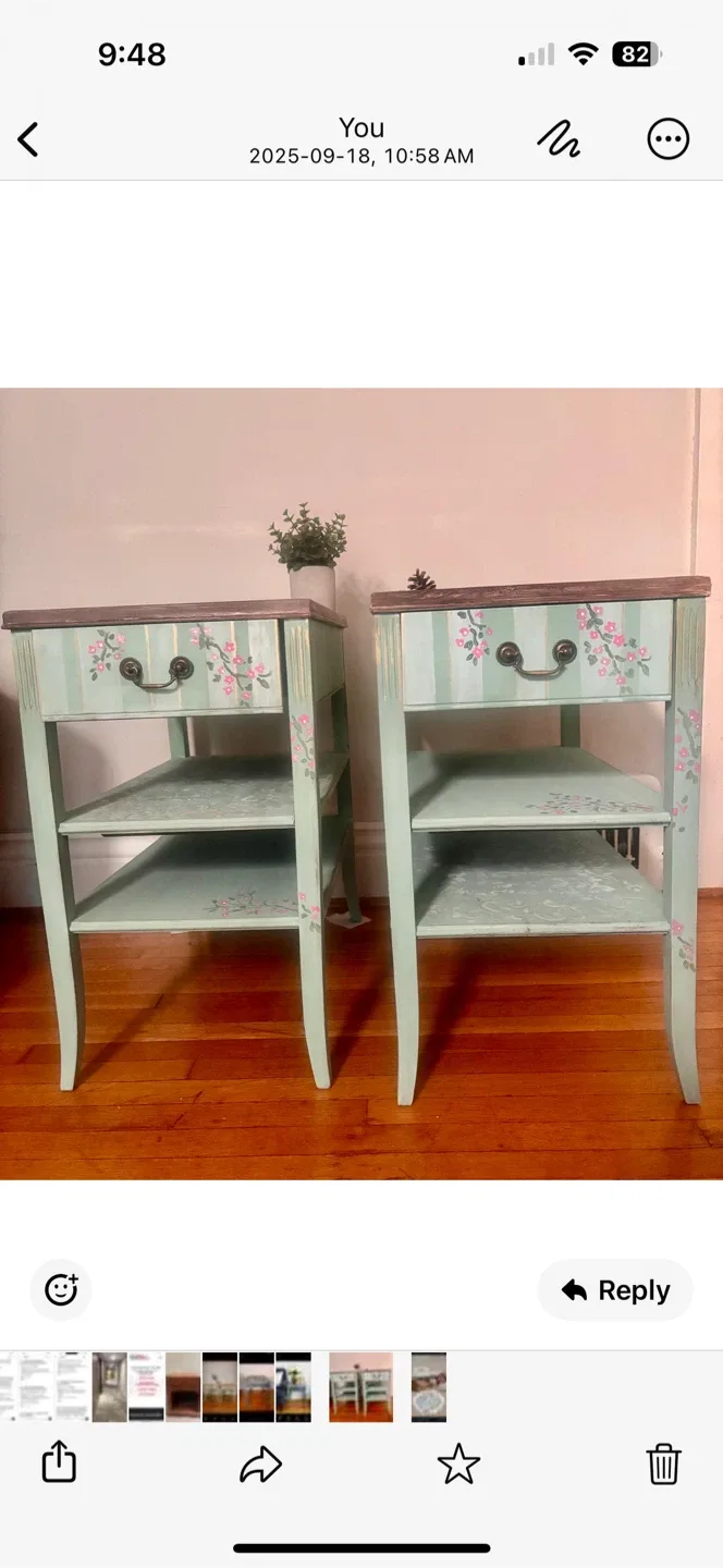 Painted Side Tables - Set of 2