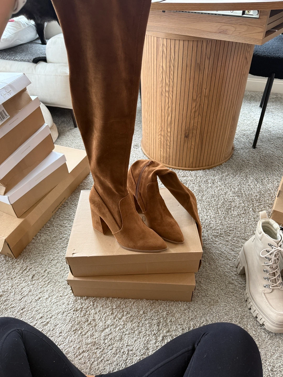 Steve Madden Brown Suede Over The Knee Boots - photo 3