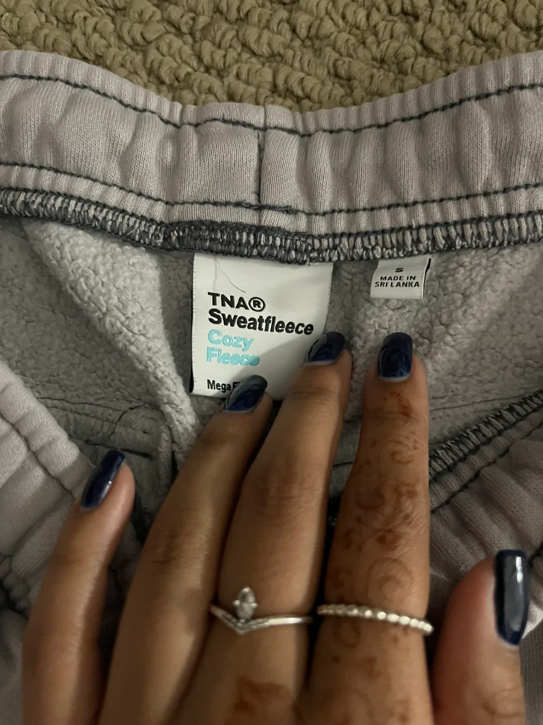 TNA Sweatfleece Cozy Fleece Cargo Pants - Size S image indicator(3)