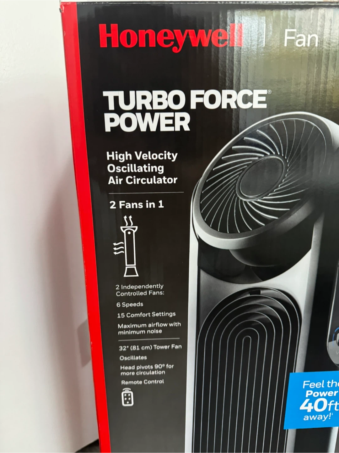 Honeywell TurboForce 2-in-1 Tower Fan - photo 2