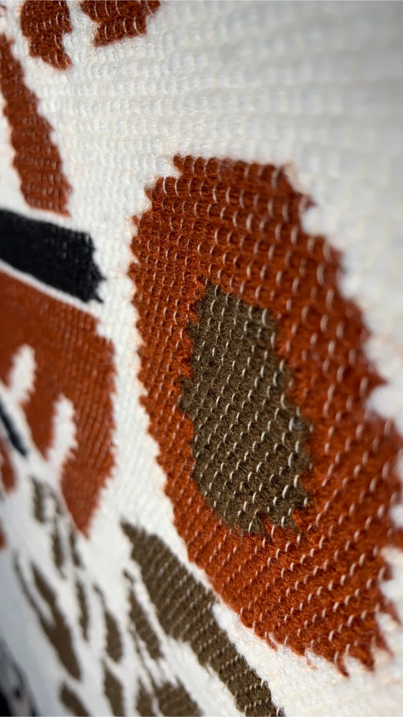 Vintage Handwoven Tapestry Wall Hanging - photo 2