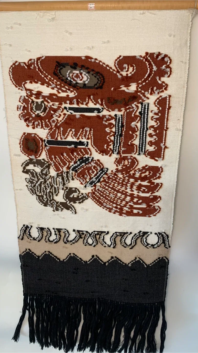 Vintage Handwoven Tapestry Wall Hanging image indicator(3)