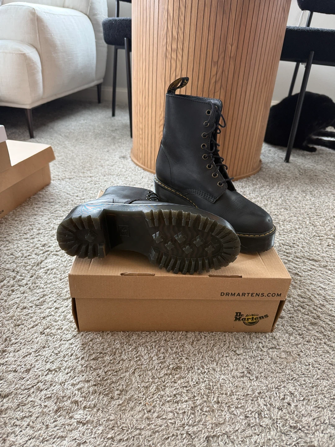 Dr. Martens Black Leather Boots - photo 2