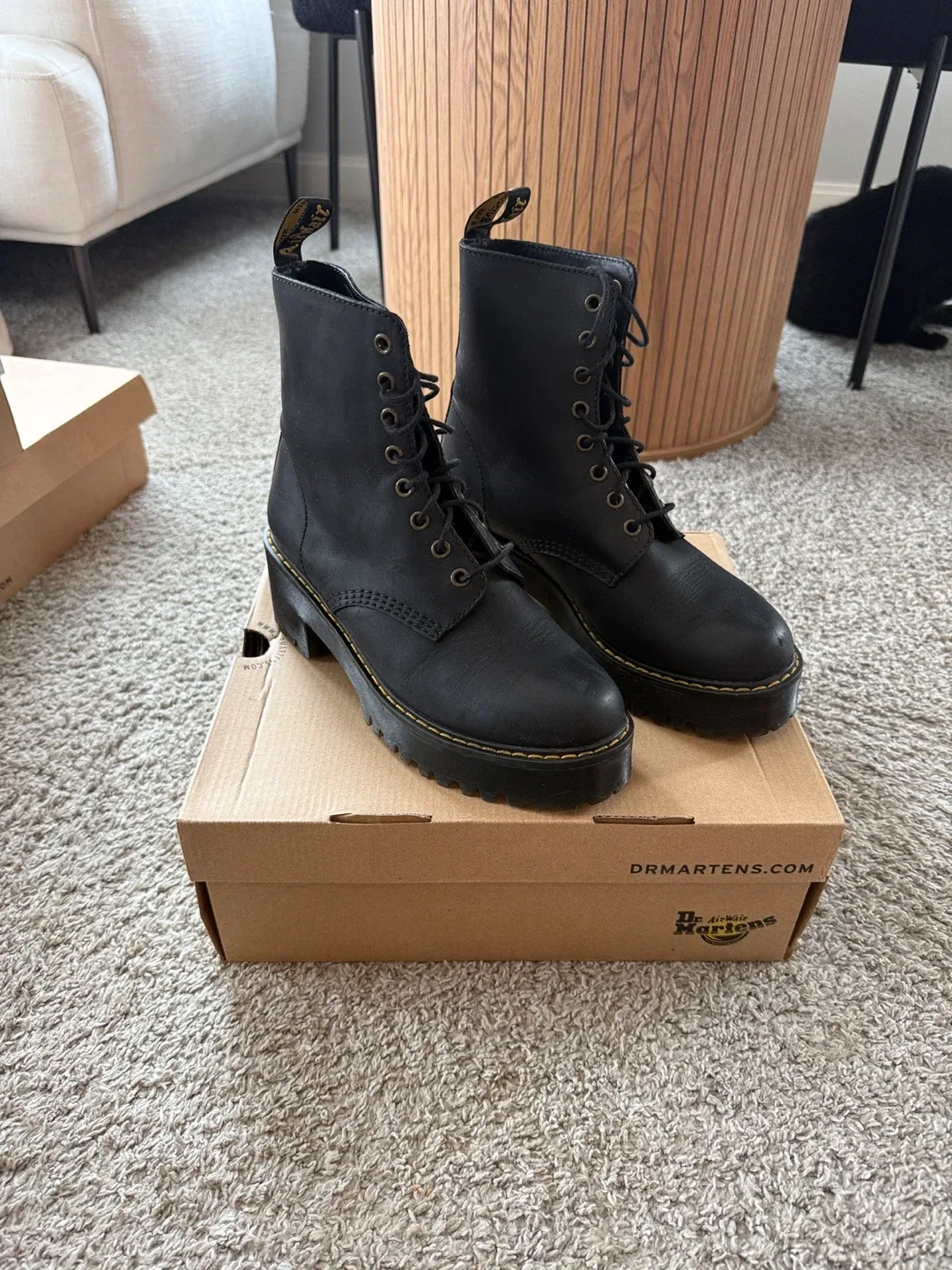 Dr. Martens Black Leather Boots