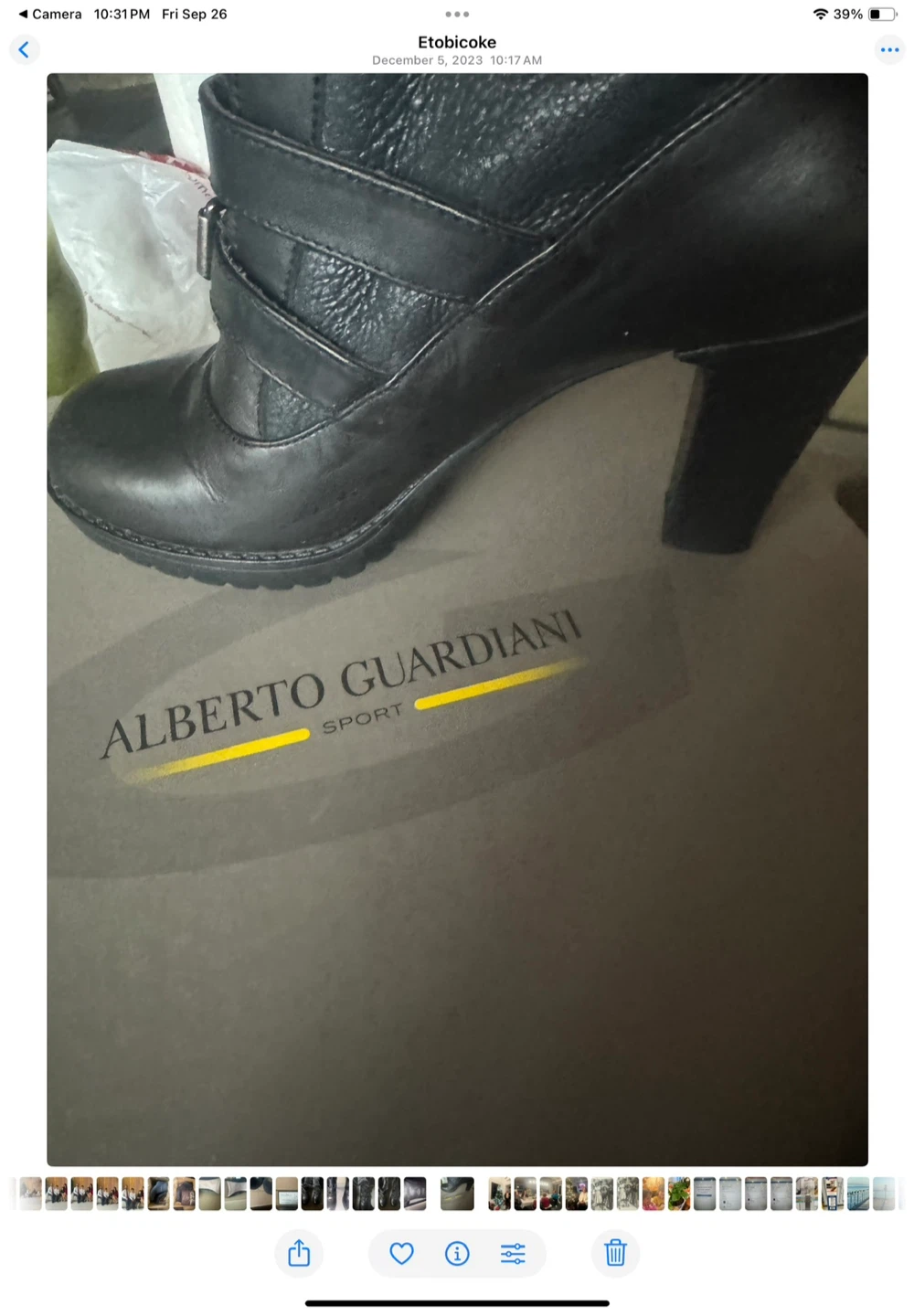 Alberto Guardiani Black Leather Ankle Boots - Size 37 - photo 3