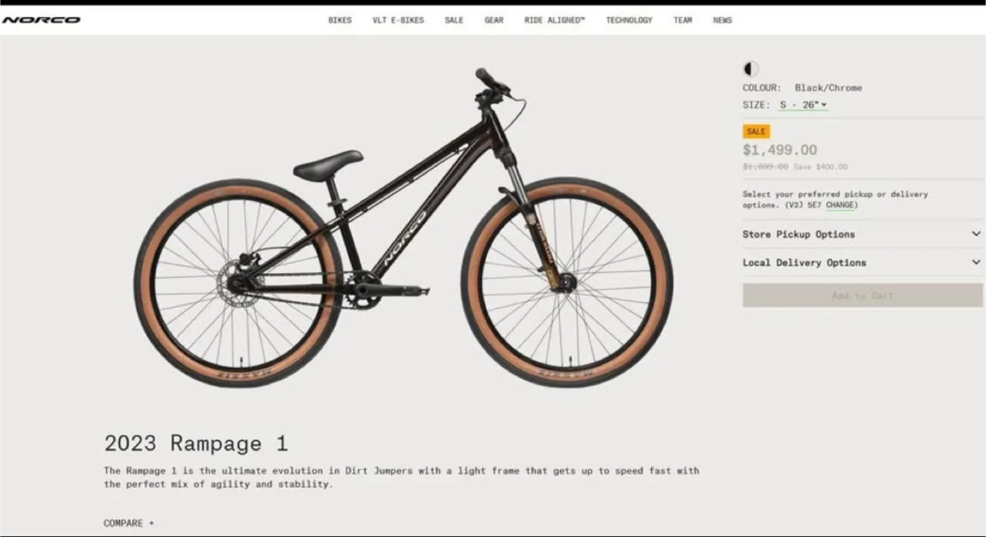 Norco Rampage Dirt Jumper Bike image indicator(6)