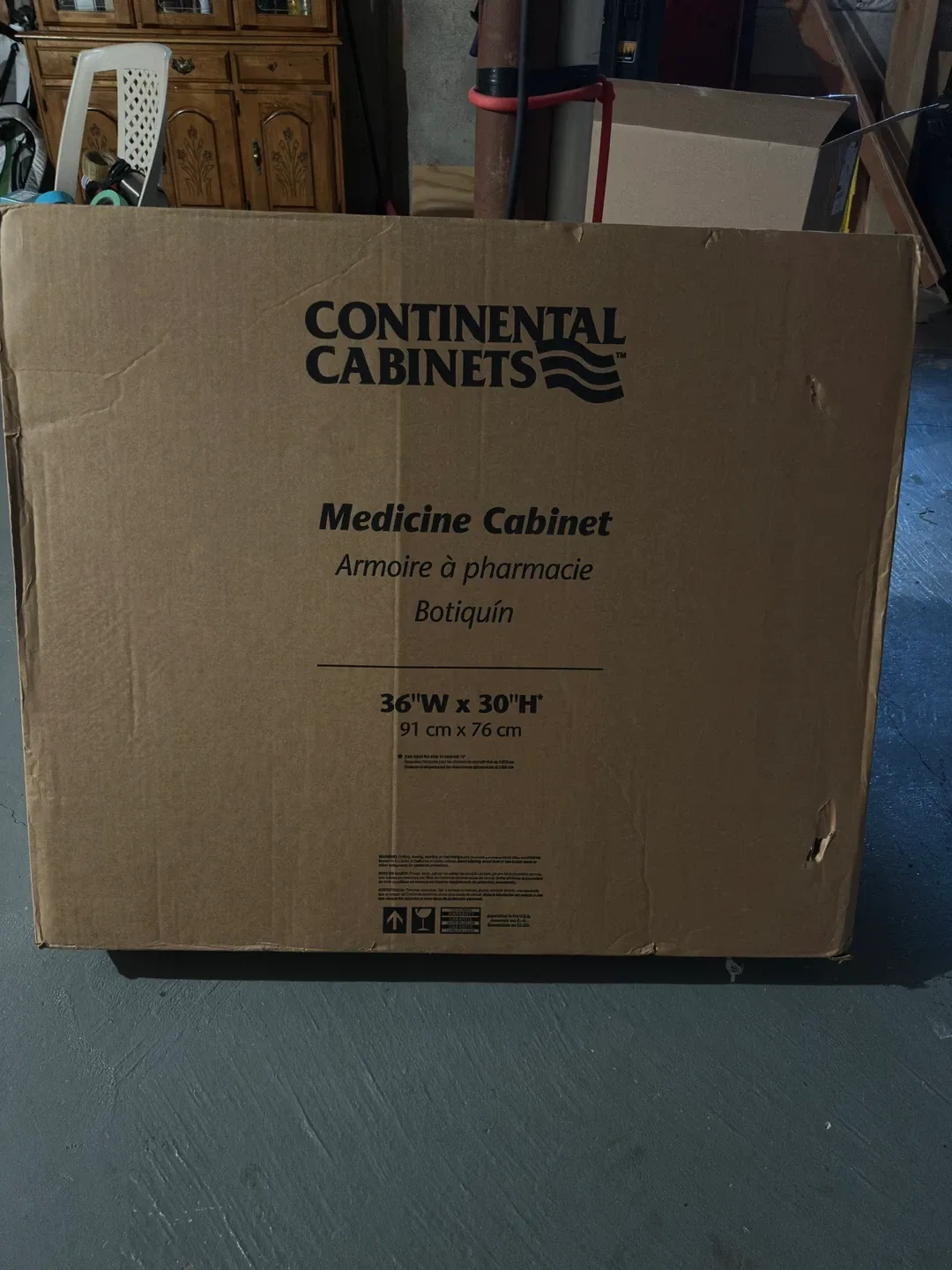 Continental Cabinets Medicine Cabinet CBT36-BM image indicator(2)