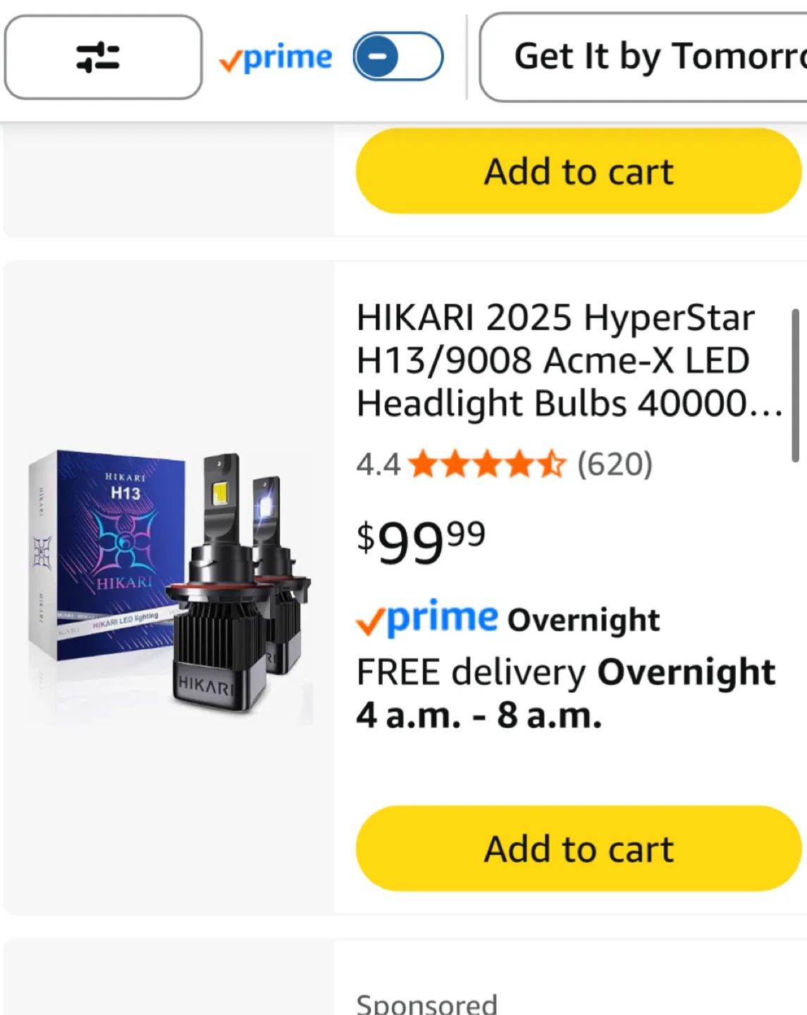 Hikari H13/9008 Acme-X LED Headlight Bulbs - NEW thumbnail