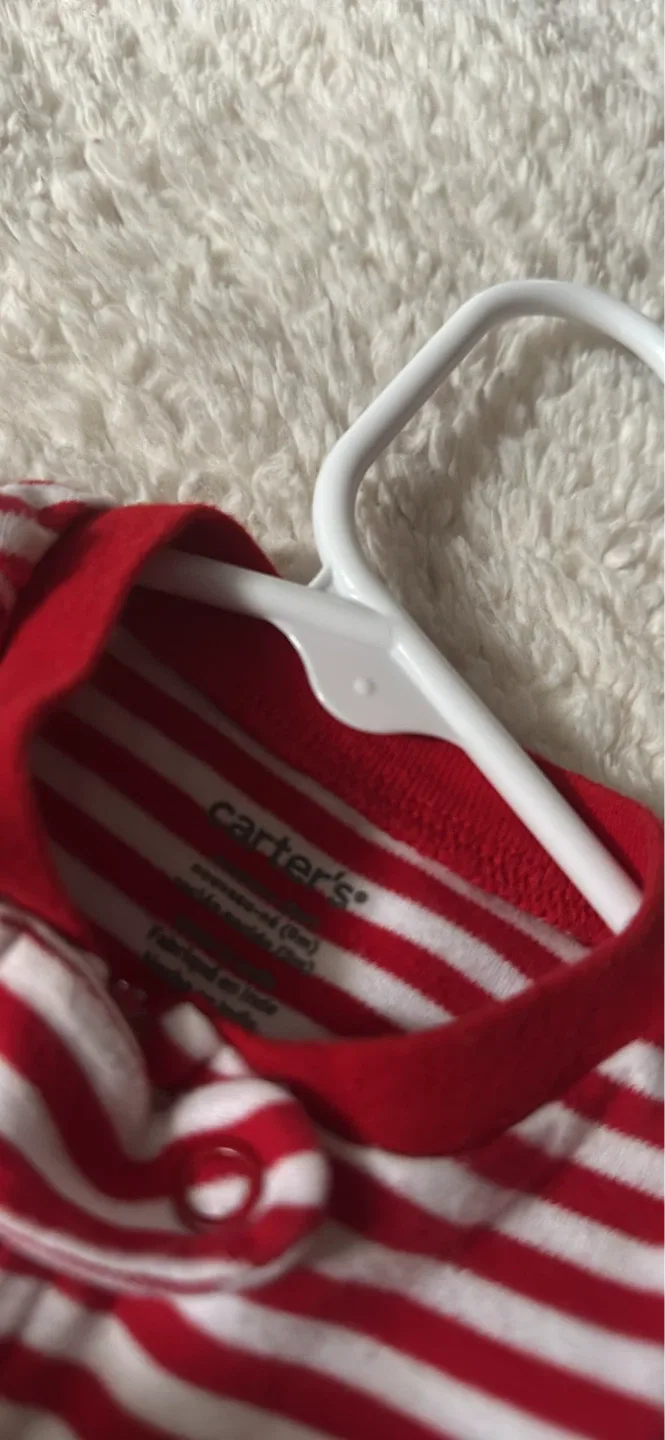 Carter's newborn Reindeer Stripe Onesie image indicator(2)