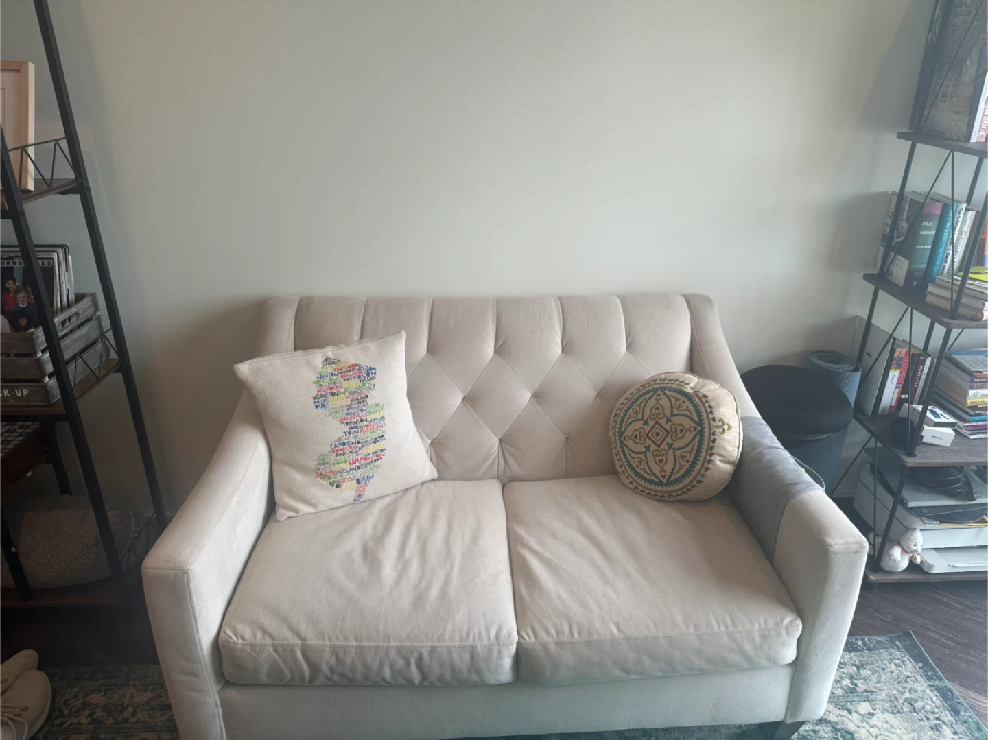 Beige Loveseat Sofa