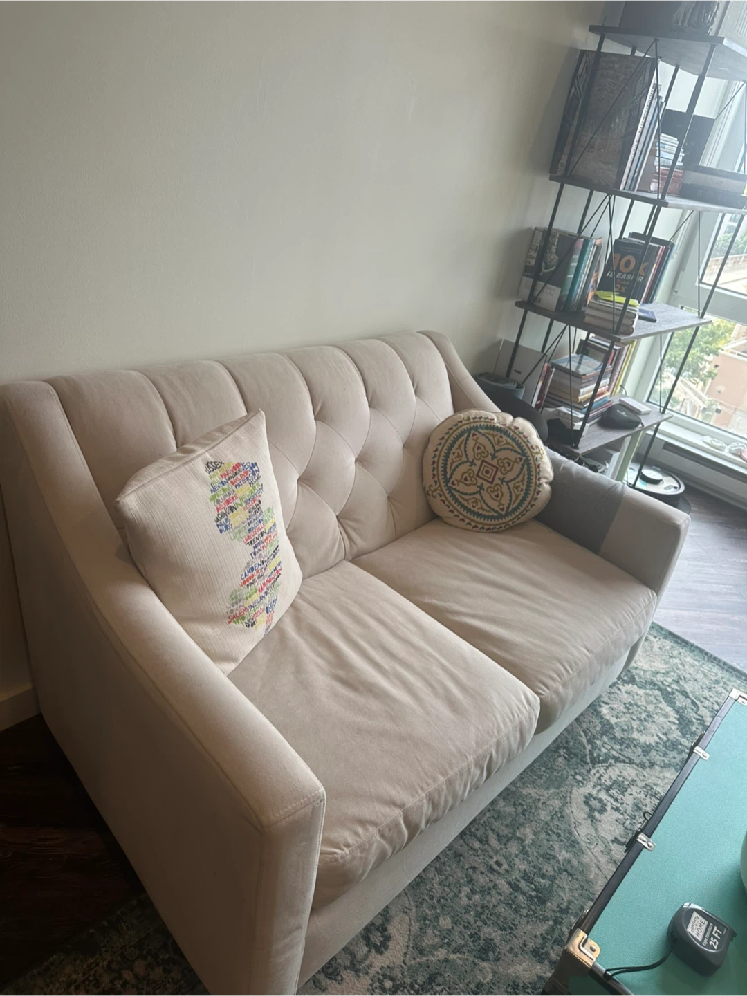 Beige Loveseat Sofa - photo 2