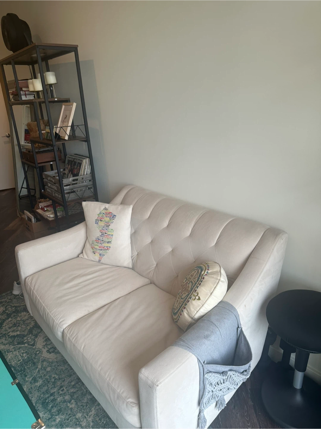 Beige Loveseat Sofa - photo 3