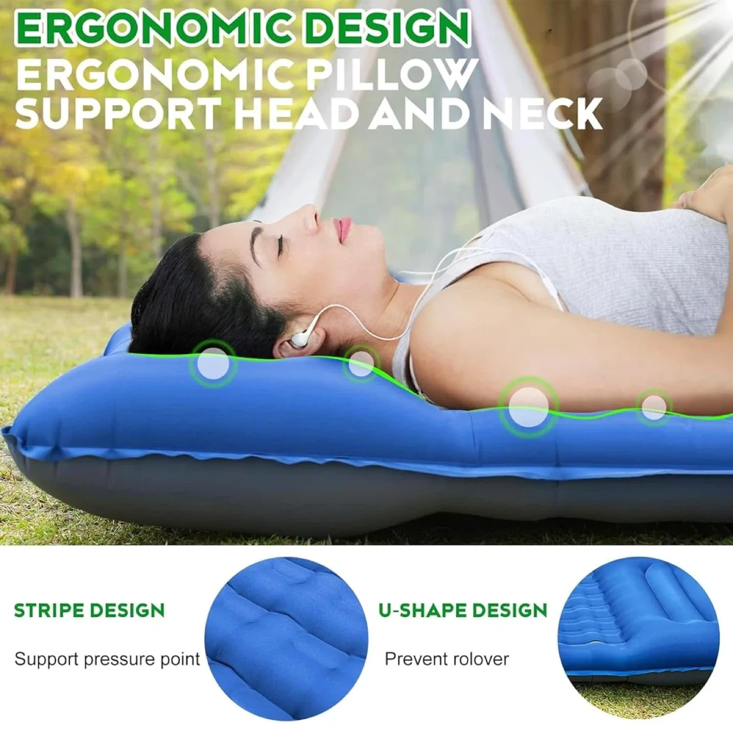 Newoer Self Inflating Camping Sleeping Mattress image indicator(3)