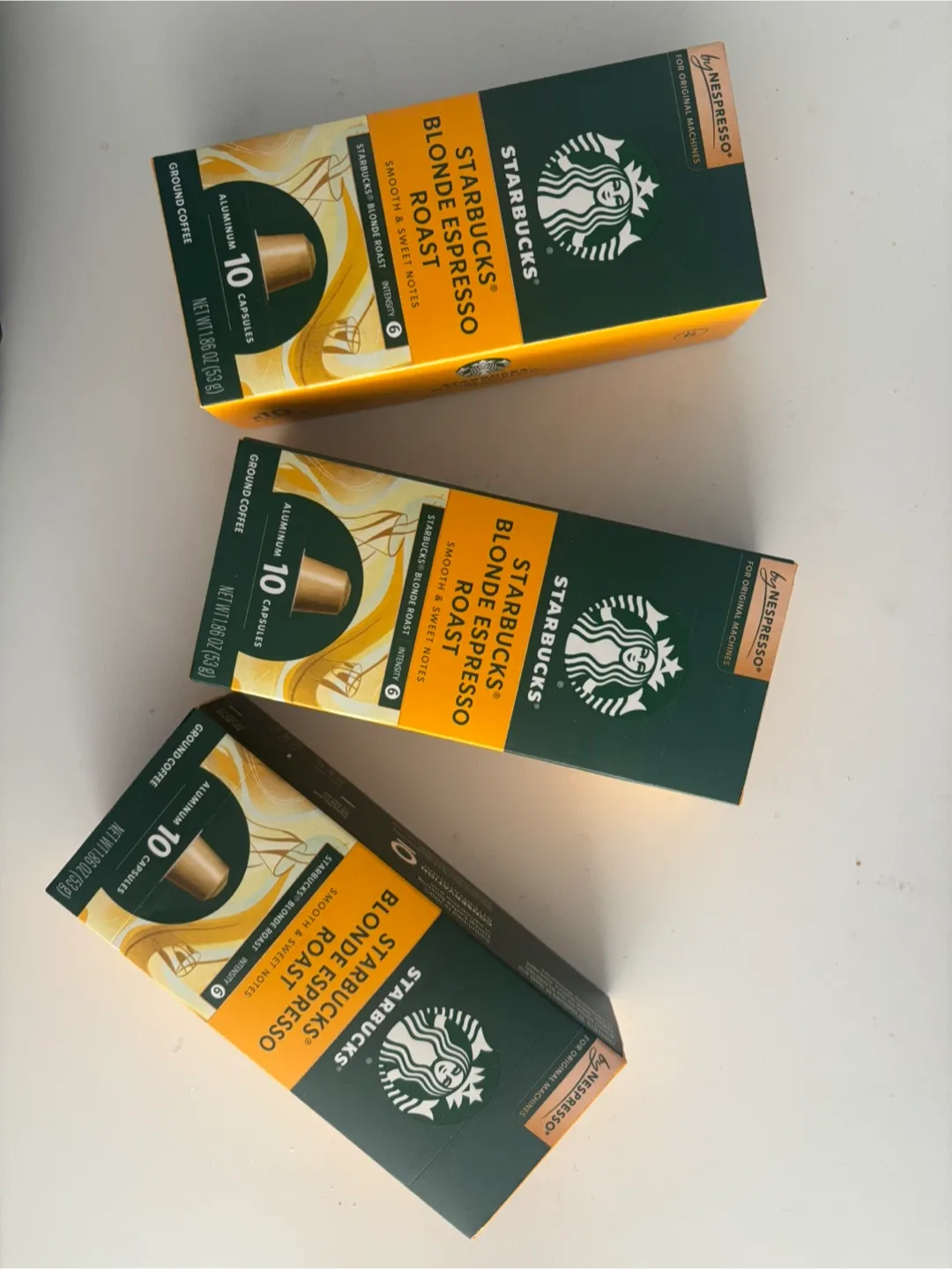 Starbucks Blonde Espresso Roast Nespresso Pods (3 boxes) image indicator(3)