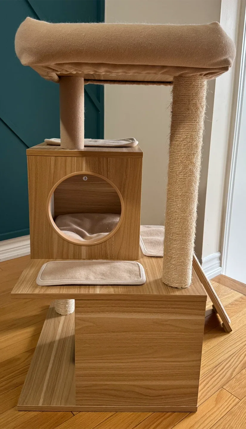 Cat Tree with Scratching Post & Condo image indicator(2)