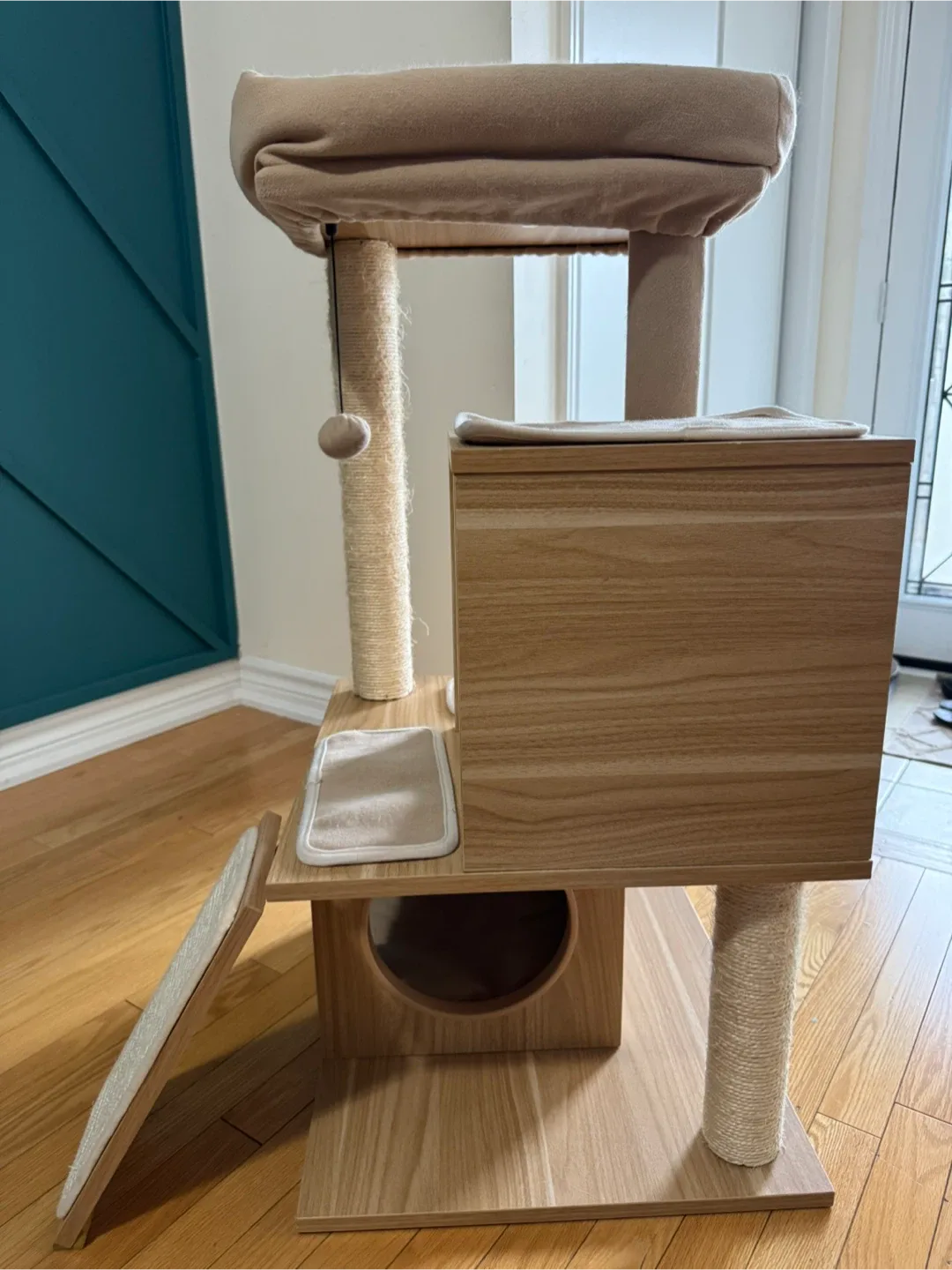 Cat Tree with Scratching Post & Condo image indicator(4)