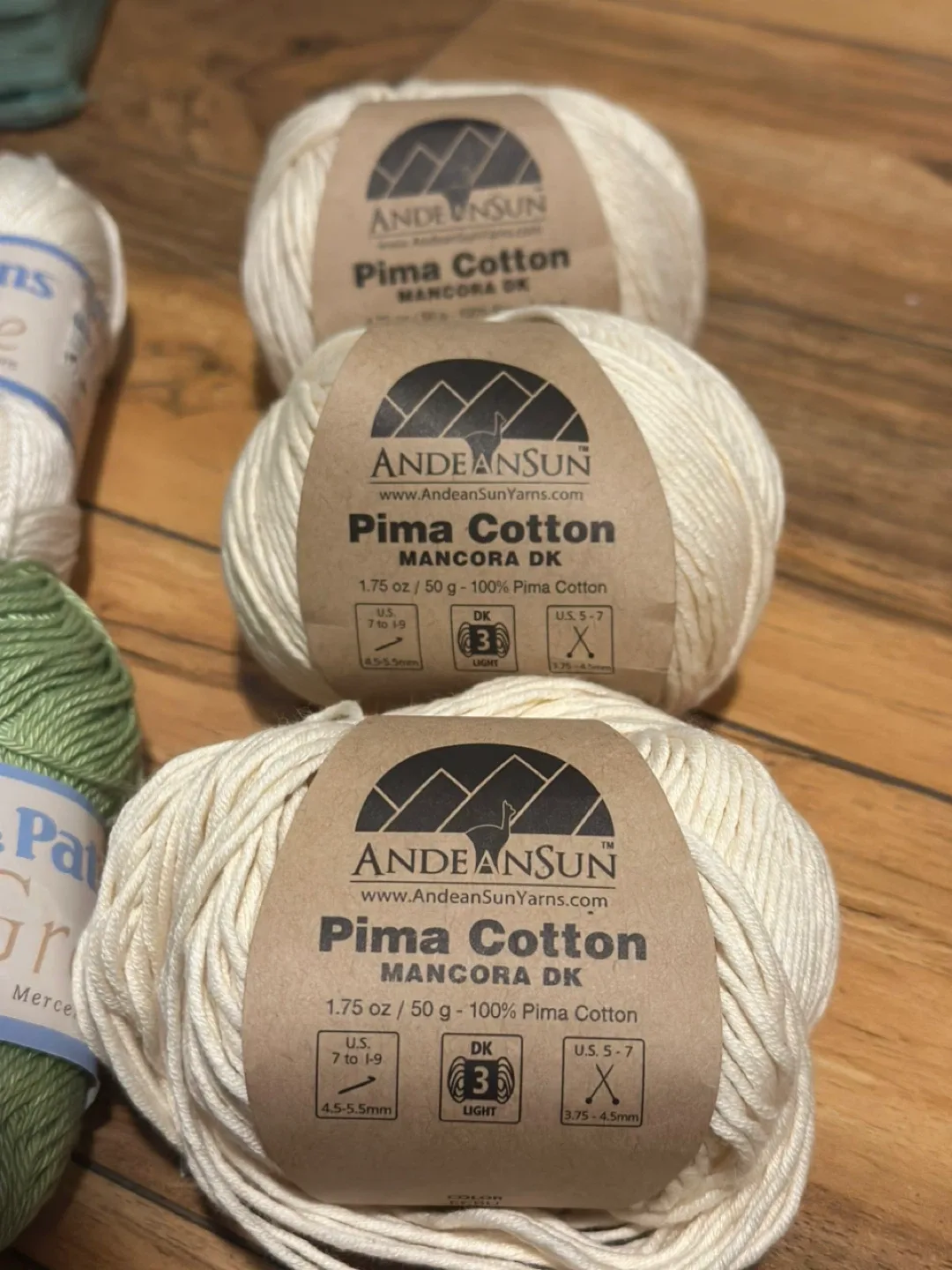 AndeanSun Pima Cotton & Patons Grace Yarn image indicator(2)