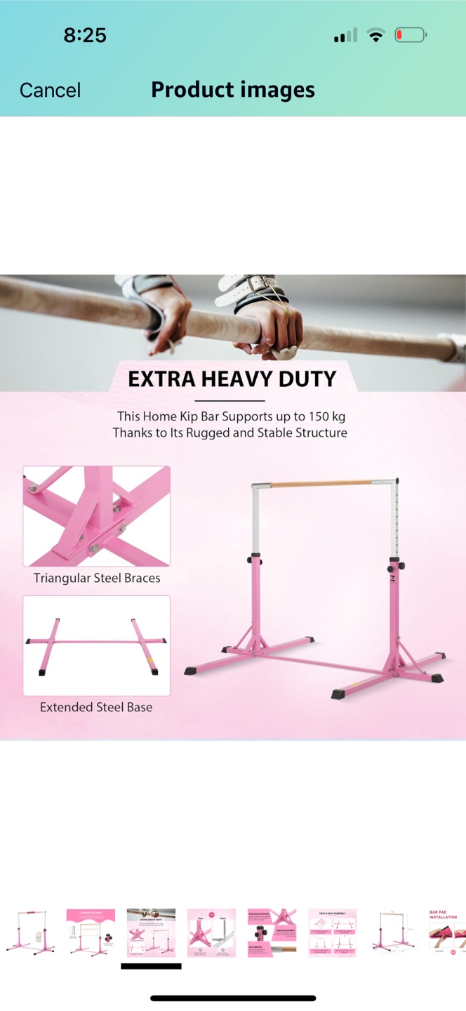 Gymnastics Kip Bar & Balance Beam - photo 2