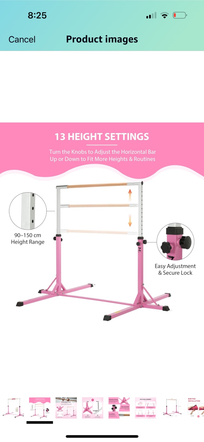 Gymnastics Kip Bar & Balance Beam