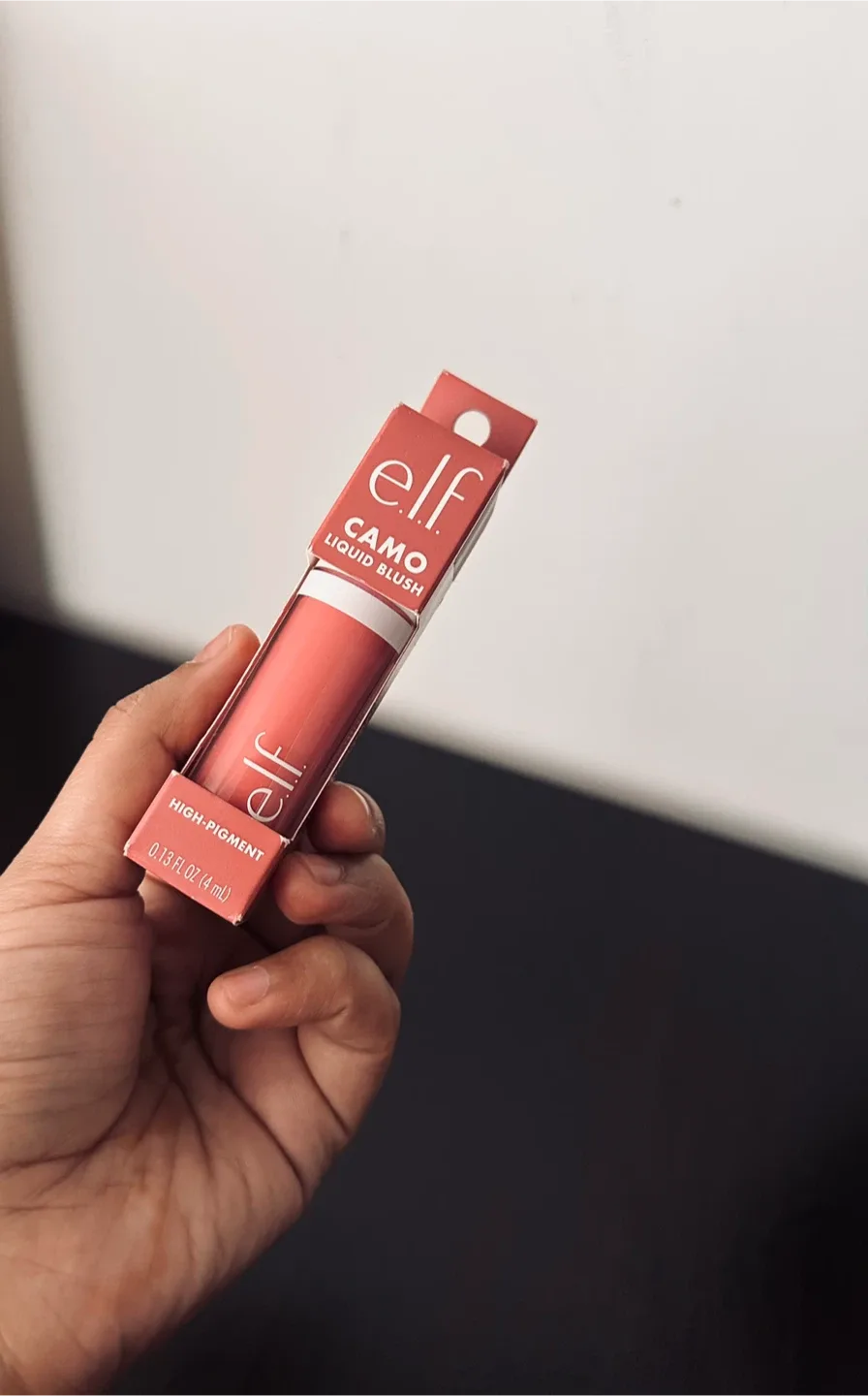 New e.l.f. Camo Liquid Blush - Cheeky Lychee image indicator(3)